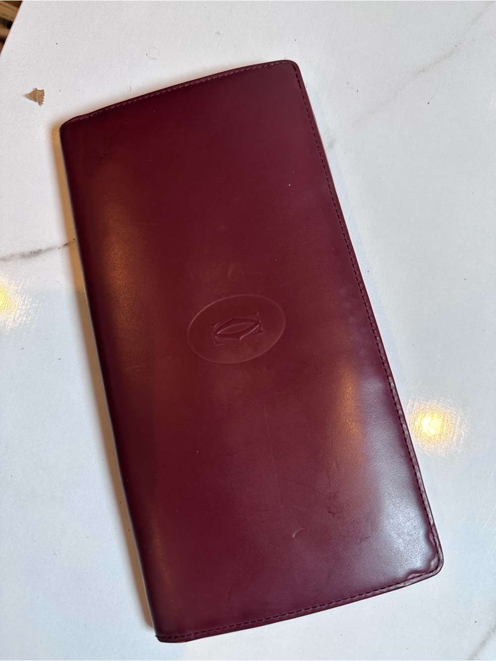 Cartier Burgundy Double C Wallet